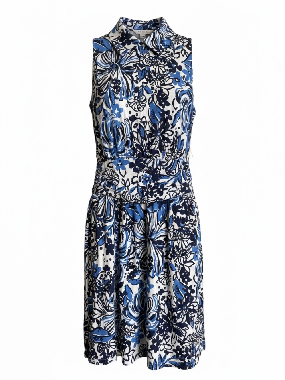 NWT Lilly Pulitzer Sleeveless Blue Floral Fit-and-Flare Skort Dress